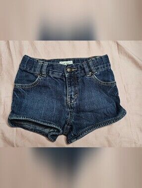 Old Navy Vintage Blue Denim Adjustable Waist Shorts - Girls 2T